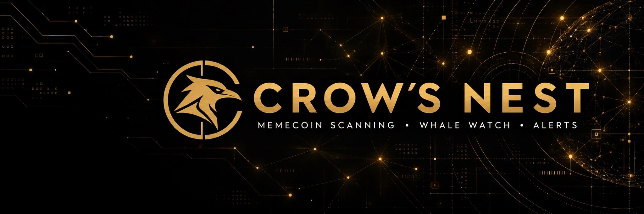 Crow's Nest — Memecoin Scanning · Whale Watch · Alerts